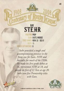 2008 NRL Centenary #41 Ray Stehr Back